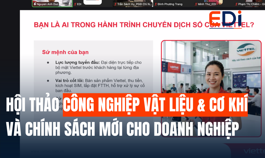 NÂNG CAO NĂNG LỰC BÁN HÀNG TRÊN NỀN TẢNG SỐ: KHỞI ĐỘNG HÀNH TRÌNH LÀM CHỦ VIDEO CÙNG VIETTEL HẢI PHÒNG x EDI